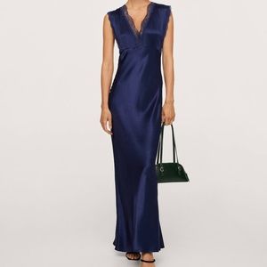 Mango Lace Detail Dress